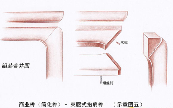 红木家具榫卯结构之传统榫与商业榫选购红木家具要谨慎